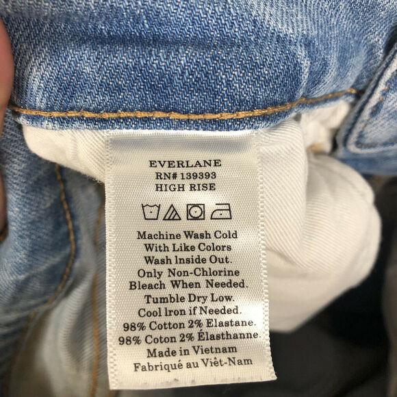 Everlane High Rise Skinny Ankle Blue Jeans Womens Size 27 - Picture 7 of 7